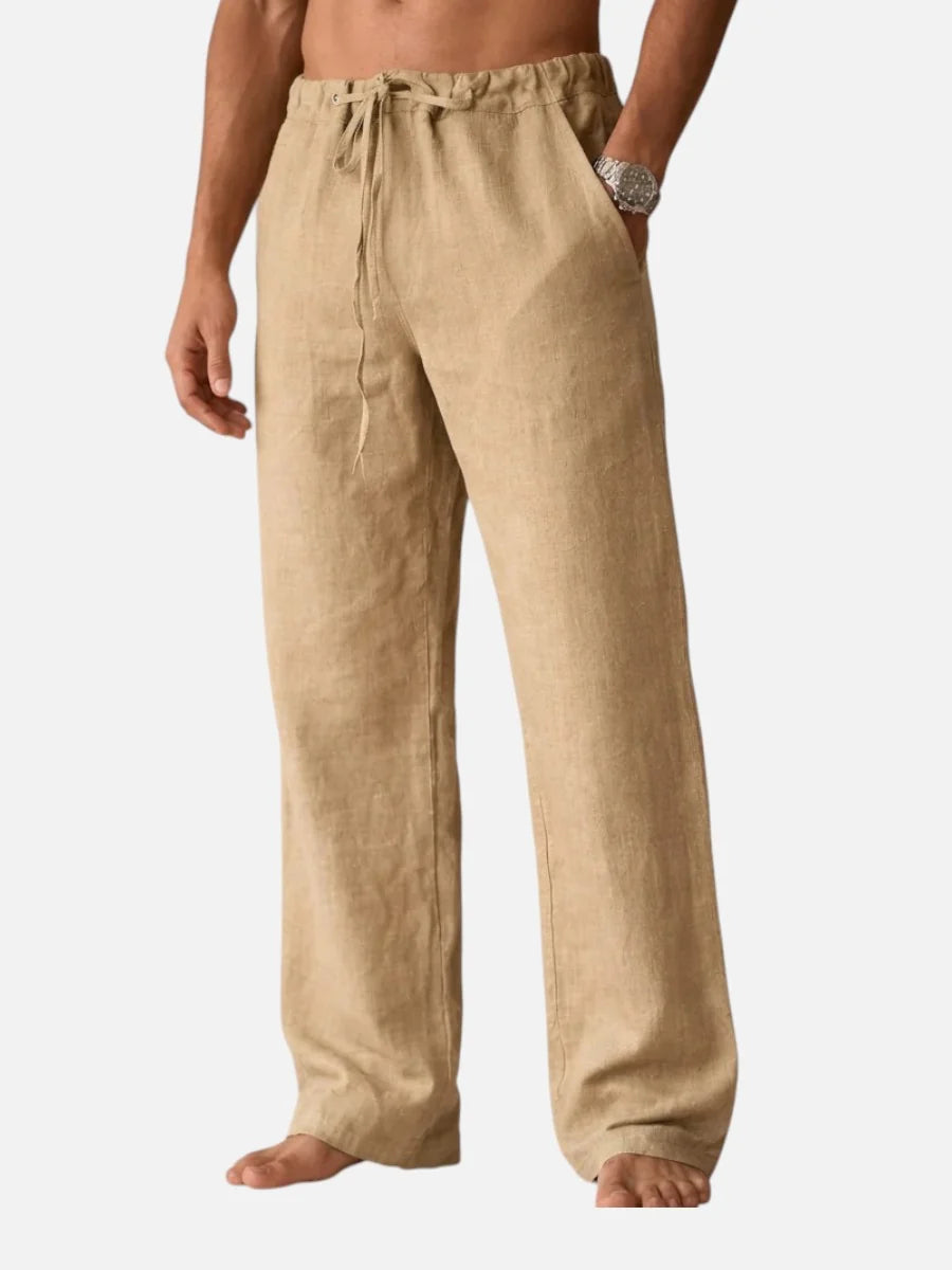 Men’s Linen Look Trousers – Relaxed Summer Style