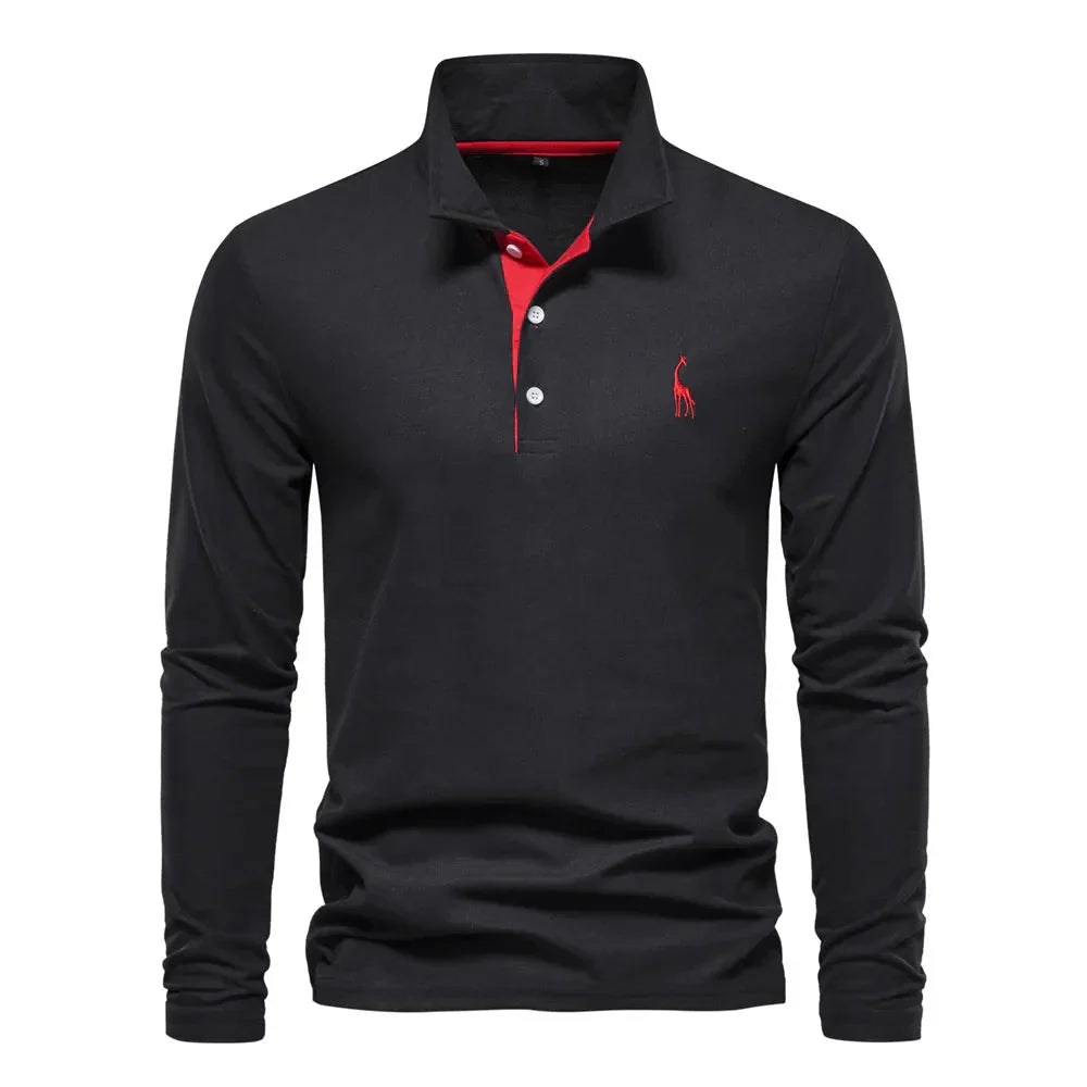 Bastian Men's Long Sleeve Polo