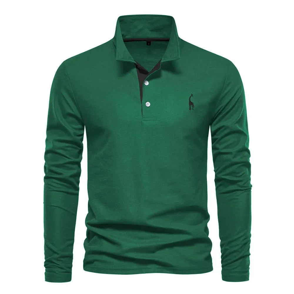 Bastian Men's Long Sleeve Polo