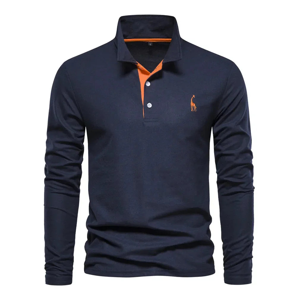 Bastian Men's Long Sleeve Polo