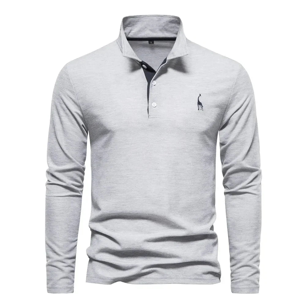 Bastian Men's Long Sleeve Polo