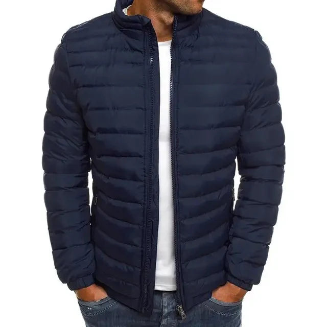 Adam Men's Mid-Season Jacket with Stand-up Collar