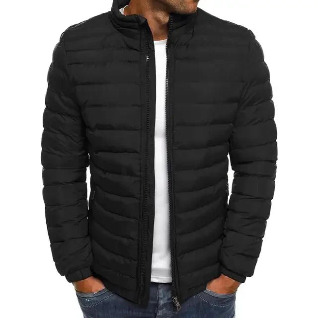 Adam Men's Mid-Season Jacket with Stand-up Collar