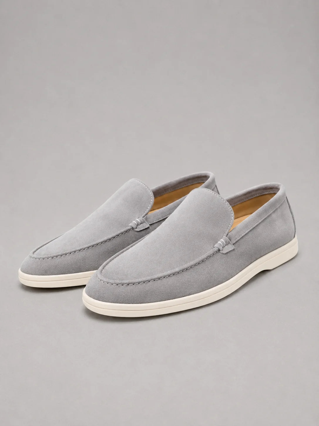 Men’s Suede-Look Slip-On Loafers – Smart Casual Comfort