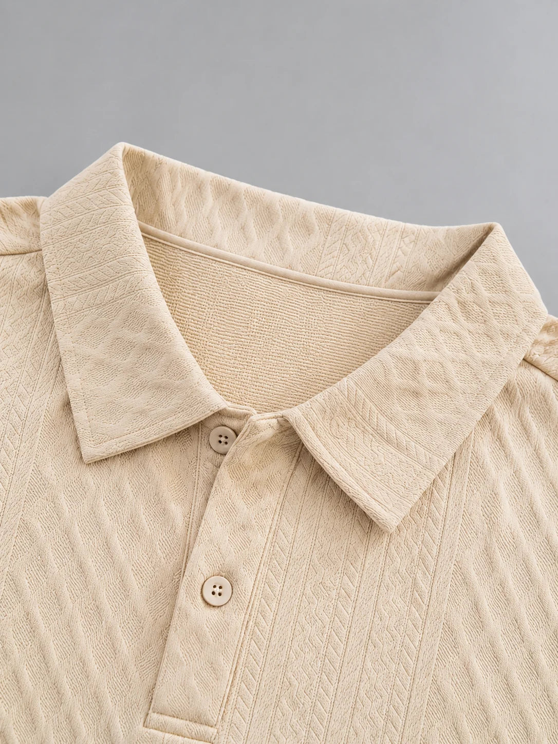 Men's Textured Polo Shirt & Shorts Set – Summer Holiday Co-Ord