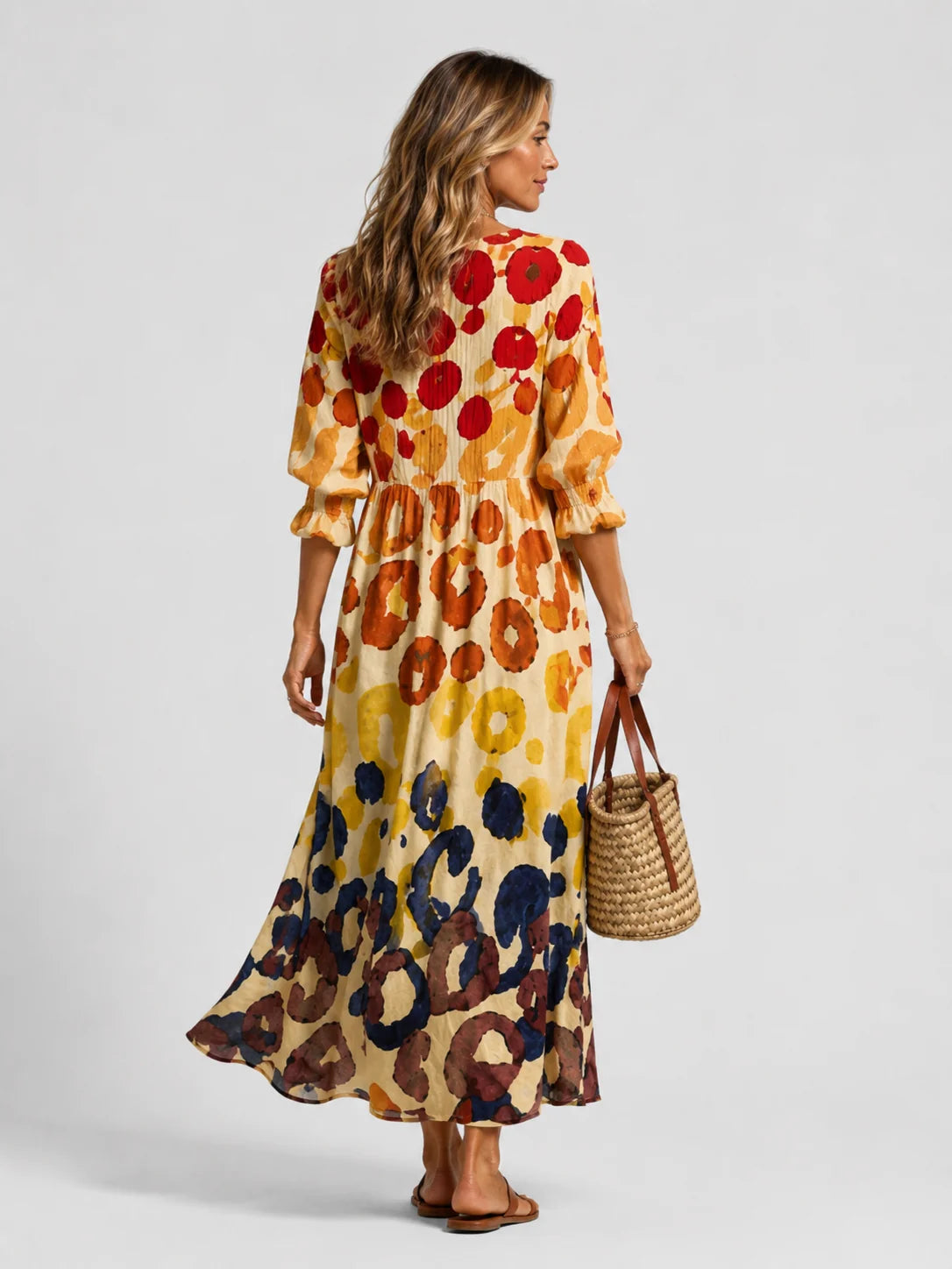 Women’s Printed Shirt Dress – Relaxed Flattering Fit