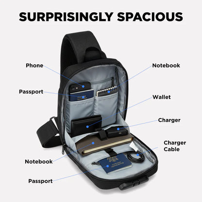 Anti-Theft Crossbody Charging Bag