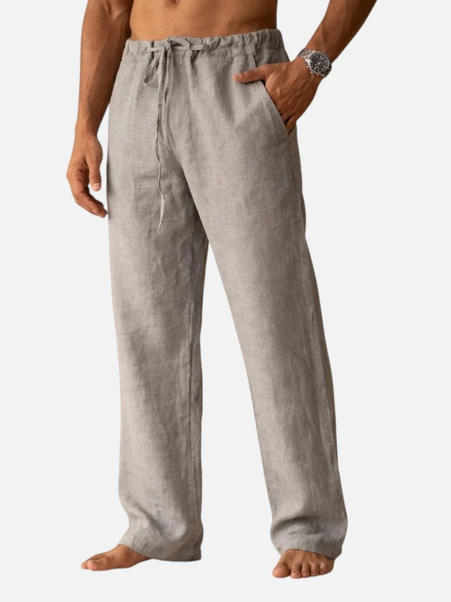 Men’s Linen Look Trousers – Relaxed Summer Style