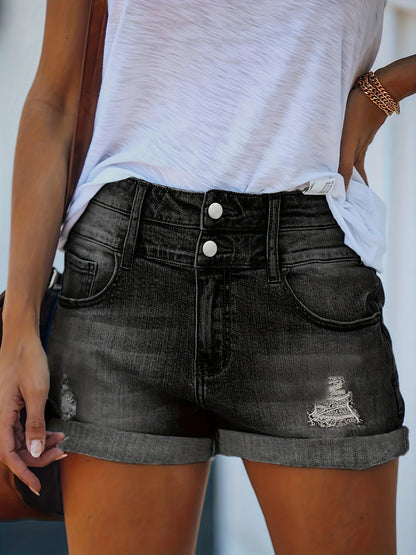 Women's Short Jeans - Comfortable and Airy