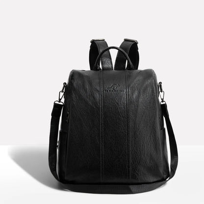 Women's Anti-Theft Leather Backpack