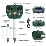 Solar Ultrasonic Bird Repeller Outdoor Garden Yard Pest Control