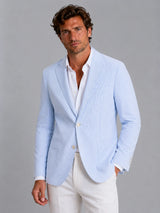 Men’s Striped Summer Blazer – Lightweight Tailored Suit Jacket