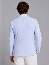 Men’s Striped Summer Blazer – Lightweight Tailored Suit Jacket