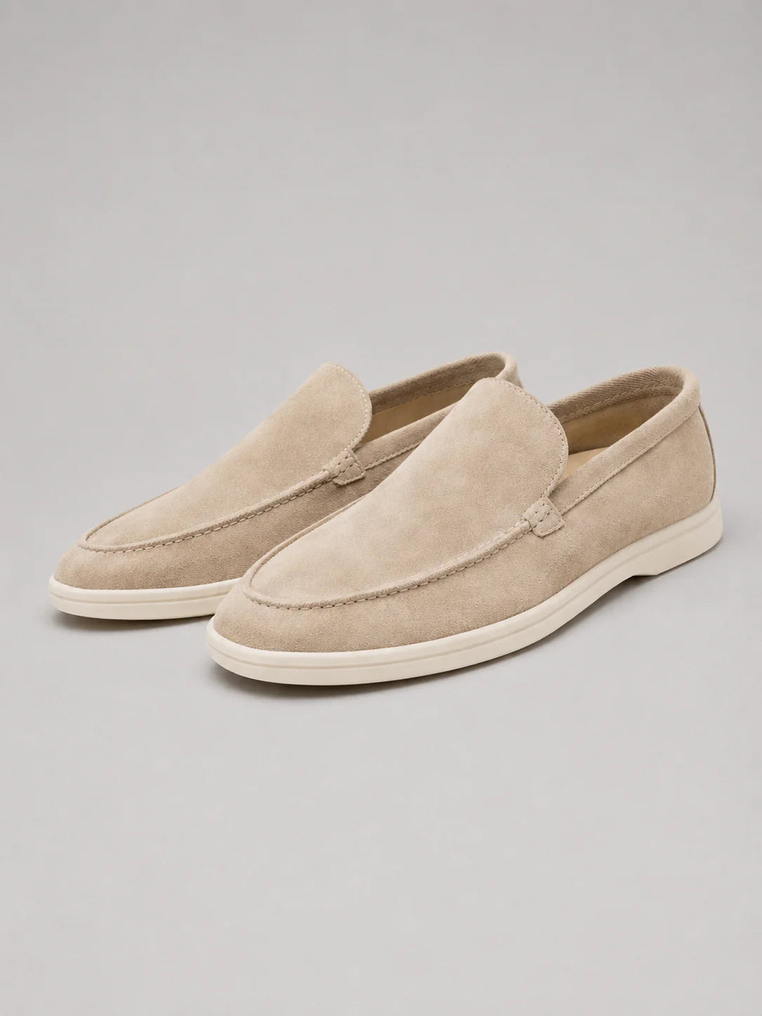 Men’s Suede-Look Slip-On Loafers – Smart Casual Comfort
