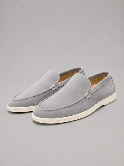 Men’s Suede-Look Slip-On Loafers – Smart Casual Comfort