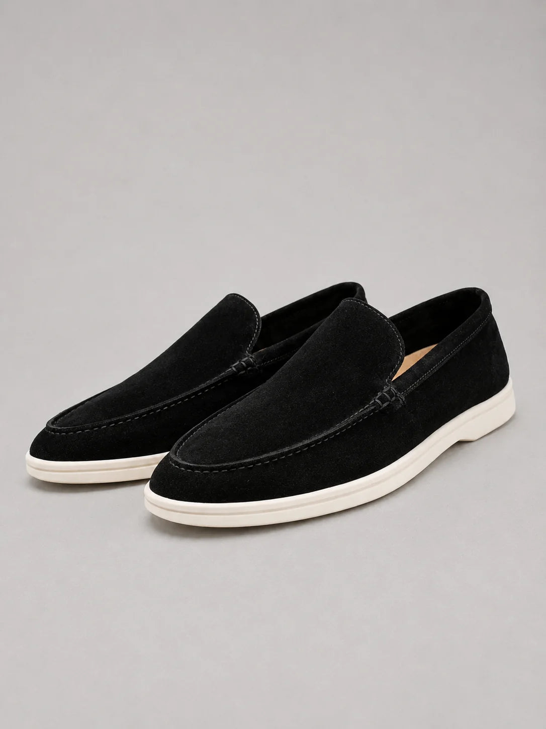 Men’s Suede-Look Slip-On Loafers – Smart Casual Comfort