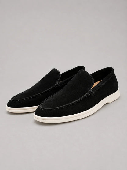 Men’s Suede-Look Slip-On Loafers – Smart Casual Comfort