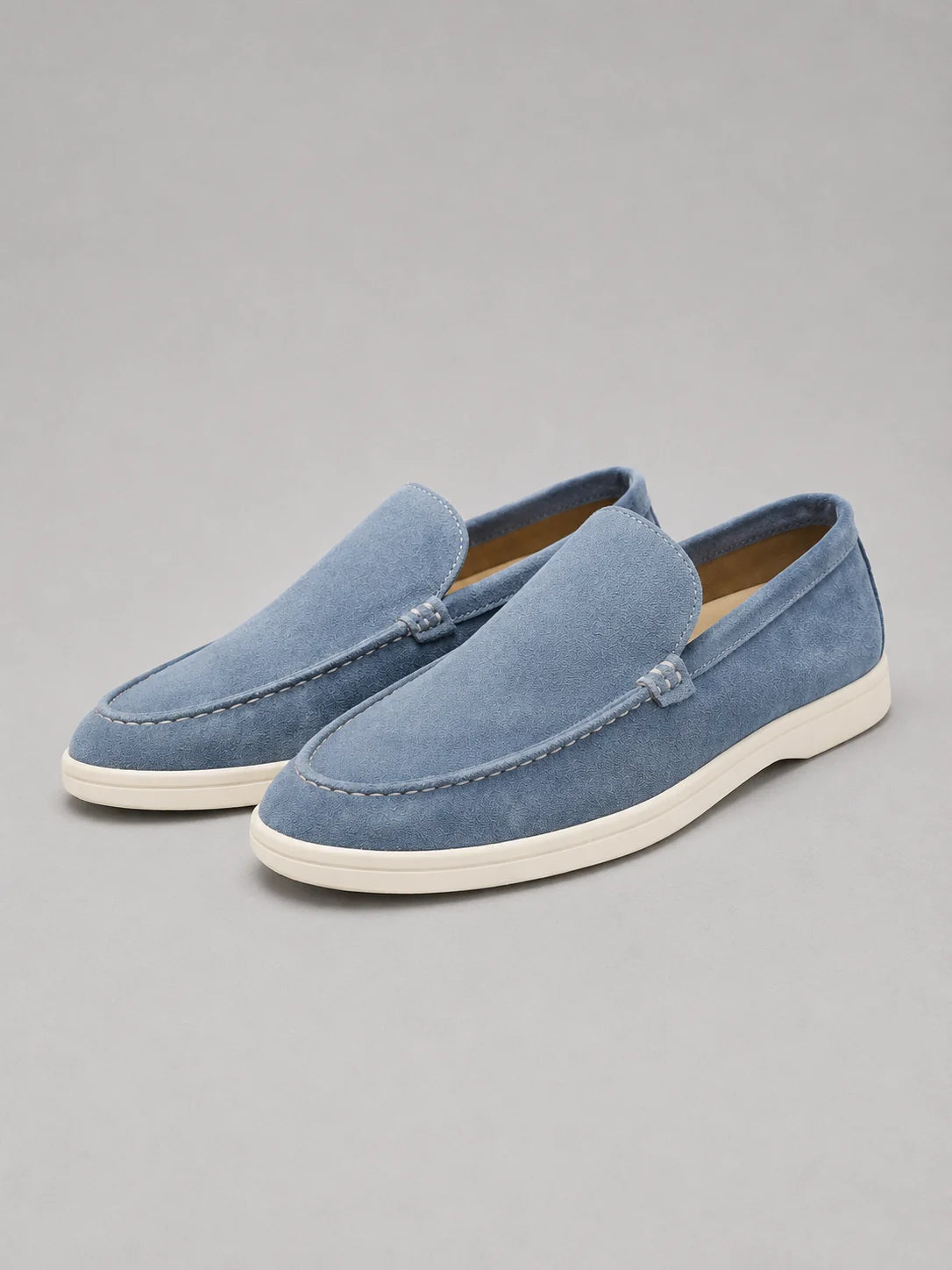Men’s Suede-Look Slip-On Loafers – Smart Casual Comfort