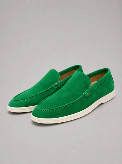 Men’s Suede-Look Slip-On Loafers – Smart Casual Comfort