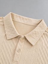 Men's Textured Polo Shirt & Shorts Set – Summer Holiday Co-Ord