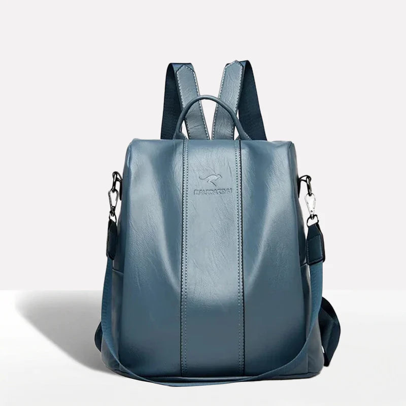 Women's Anti-Theft Leather Backpack