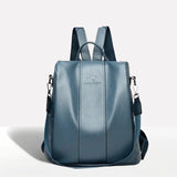 Women's Anti-Theft Leather Backpack