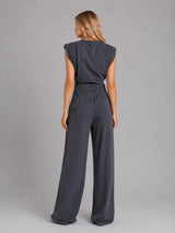 Women’s Draped Two-Piece Co-Ord Set – Relaxed Lounge Style
