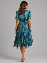 Women’s V-Neck Summer Dress – Flowing Silhouette