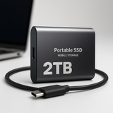 External Hard Drive Portable SSD USB C Mobile Storage 2TB