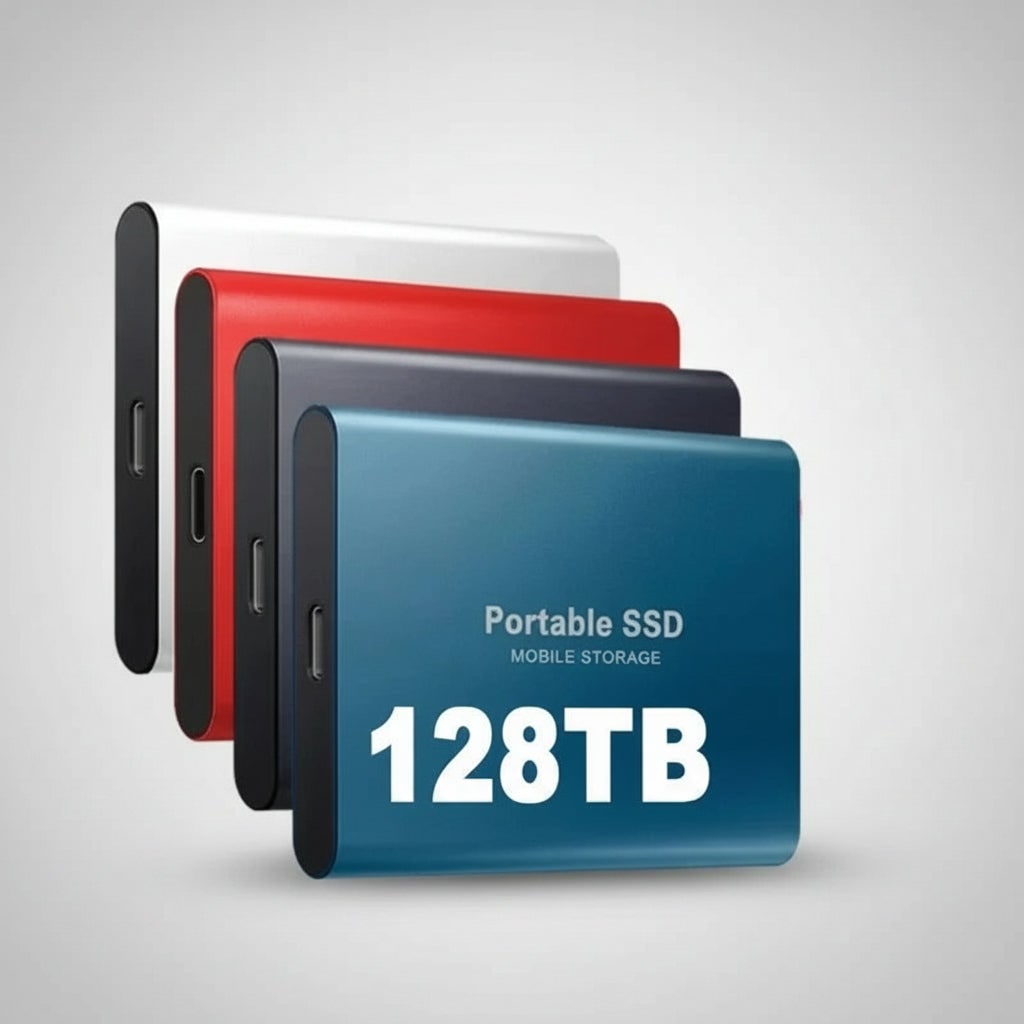 External SSD Portable Storage Device USB 128TB